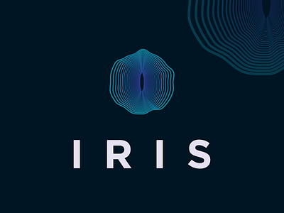 IRIS | Logomark Design automation brand creative futuristic gradient hmi interface iot logo machine modern process software solution