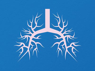 Lung brand brand identity doctor flat icon logo logomark lung mark medicine minimal simple symbol typography vector