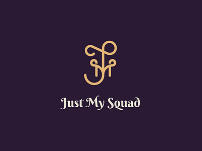 Just My Squad | Monogram brand brand identity concert event festivals icon jms lettermark lineart logo mark monogram symbol typography