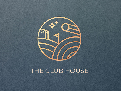 The Club House ball brand brand identity club golf highend house icon identity illustration lineart logo logomark luxury mark monoline symbol typography vector