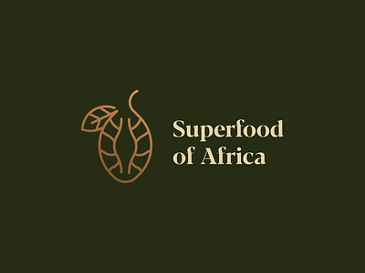 Superfood of Africa africa baobab brand brand identity creative fruit icon illustration lineart logo logomark luxury mark monoline superfood symbol typography vector