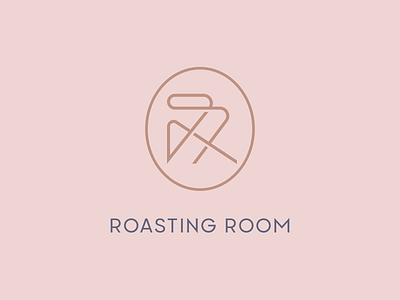 Roasting Room | Monogram brand brand identity coffee roastery icon lineart logo logomark mark monogram monoline roasting rr symbol typography vector