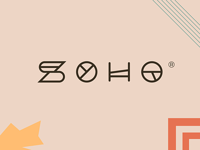 Soho | Logotype artisan bakery brand brand identity coffee creative custom typography hip icon logo logotype mark pastries symbol typography vector
