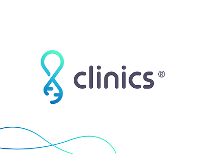 Clinics application brand brand identity clinics dna hospital icon lineart logo mark minimal modern software symbol