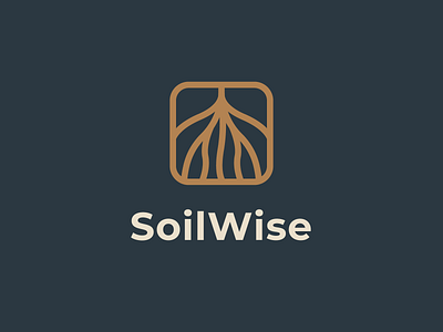 Soilwise | Logomark agriculture brand brand identity horticulture icon logo logomark mark roots soil symbol typography yield