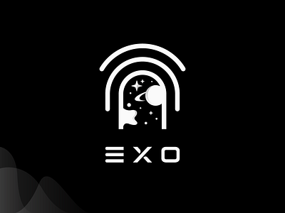 Exo | Logomark astro books brand brand identity comic creative icon logo logomark mark space symbol typography
