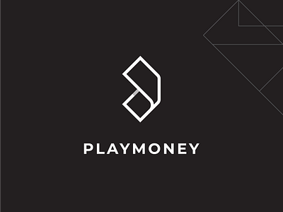 Playmoney | Logomark bill brand brand identity clothing brand designer wear fashion icon lineart logo mark minimal money play symbol typography vector