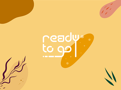 Ready To Go brand brand identity coffee to go customized delivery flora food app icon lineart logo logotype mark minimal symbol takeaway typography vector