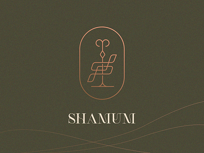 Shamum argar wood badge brand brand identity highend icon logo luxurious mark oils perfume scent symbol typography