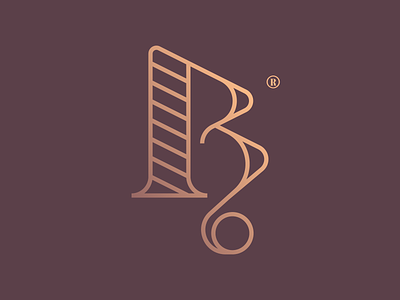 B | Lettermark b brand brand identity classy icon lettermark logo luxurious mark restaurant royal symbol typography