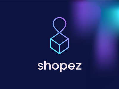Shopez | Logomark brand identity crypto cryptocurrency futuristic icon lineart logo marketplace minimal modern nft symbol