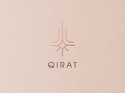 Qirat brand brand identity elegant gems gold jewelry logo logo design mark minimal symbol