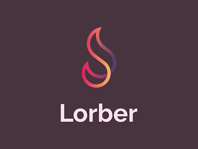 Lorber brand brand identity coach consulting family futuristic gradients icon lineart logo mark minimal relationship symbol typography