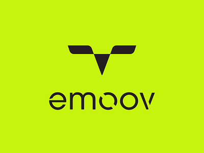 emoov brand brand identity e-scooter electric fast geometry icon logo logo design mark minimal sleek sustainable symbol typography visual identity
