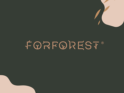 Forforest ® architecture art brand brand identity creative typography icon logo mark science sustainable building symbol trees typography