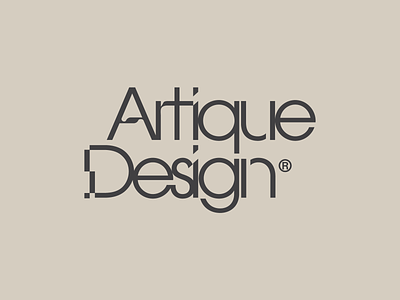 Artique Design balanced brand brand identity furniture furniture brand icon logo luxury products mark minimal symbol typography