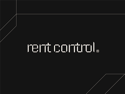 Rent Control apartments brand brand identity custom typography elegant icon innovative logo logotype mark minimal modern property management real estate rent startup symbol typography visual identity wordmark