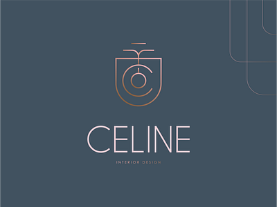 Celine apartments brand brand identity c doorlock icon interior design interior logo key lettermark logo luxury interior mark minimal symbol typography visual identity