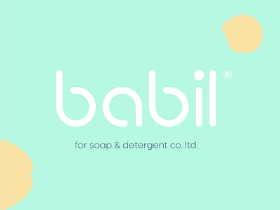 babil | Wordmark brand brand identity branding designer custom typography detergents harmonizing icon logo logotype manufacturer mark pastel colors soaps symbol typography wordmarks