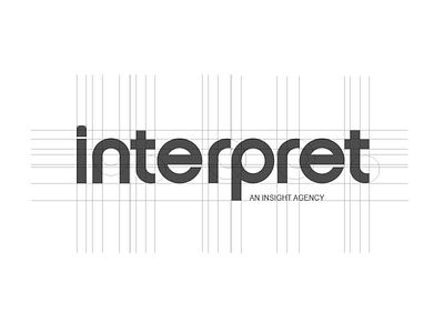 Interpret Logo Grid brainstorm brand brand identity design grid logo logo design typography vector