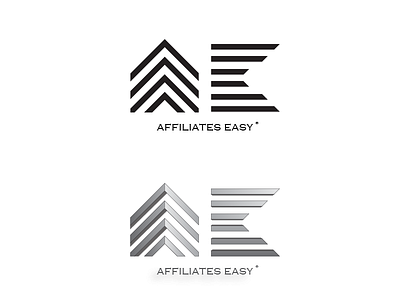 AE Logo Concepts affiliate marketing affiliates brainstorm brand brand identity brand logo branding design logo logo design metalic minimal