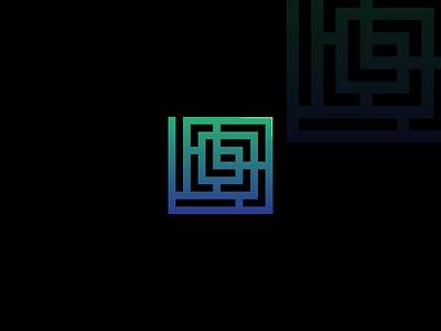 L9 | Maze brainstorm brand identity design icon logo symbol