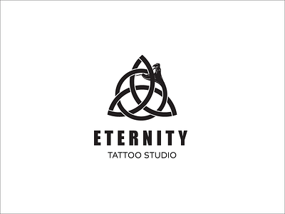 Eternity Tattoo - Logo design blackandwhite eternity ink logo logo design minimal tattoo