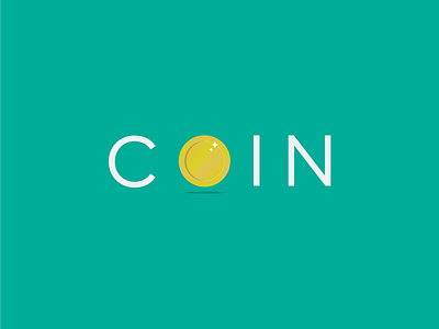 COIN coin design flat gradient icon illustration logo vector