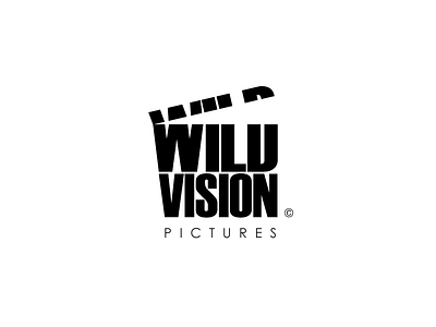 Wild Vision action and black brand brand identity film film production logo logo design white