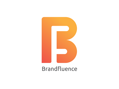 BF design gradient icon logo logomark monogram symbol