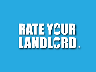 Rate Your Landlord - Wordmark application design icon logo rating symbol thumbs up typography website wordmark