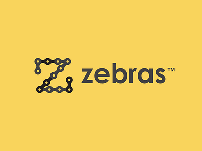 Zebras Cycling bike brand chain cycling design icon identity logo logomark sport symbol team