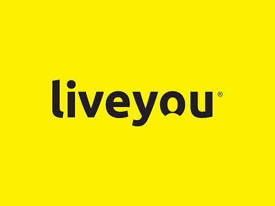 Liveyou Wordmark brand design flat icon identity logo mark negative space person symbol wordmark