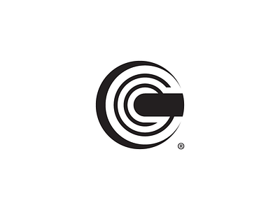 C lettermark 3d c circular futurism grid icon letter lettermark minimalist monochrome monogram symbol