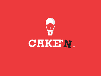 Cake'N brand caken clothing flat icon logomark money streetwear symbol