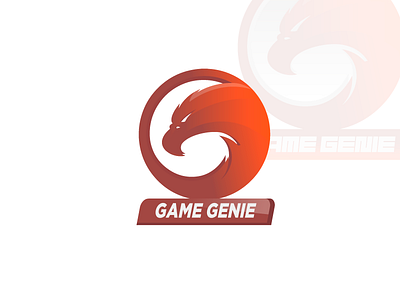 Game Genie brand emblem falcon gamers gaming gradient icon identity logo mascot symbol