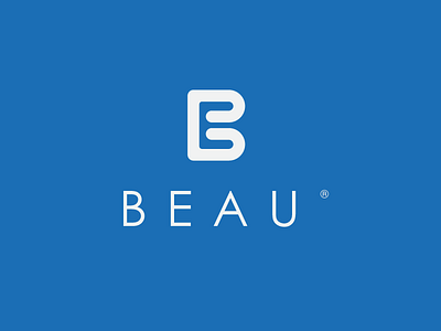 BEAU b flat icon lettermark logo logomark mark monogram negative space symbol