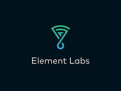 Element Labs brand data communications gps gradients icon logo logomark mark rfid symbol technology wifi