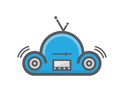 Cloud Radio brand design flat icon illustration logo logo design mark symbol ui ux