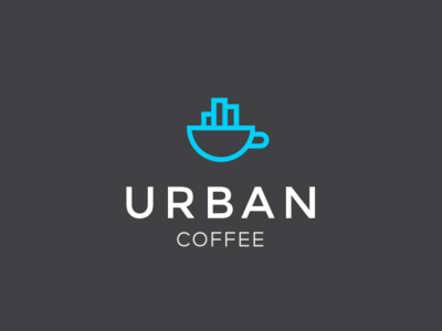 Urban Coffee brand brand identity city coffee flat icon illustration lineart logo mark symbol urban