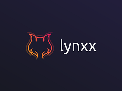 Lynxx brand brand identity gradient icon illustration logo logomark lynx mark platform stream symbol typography