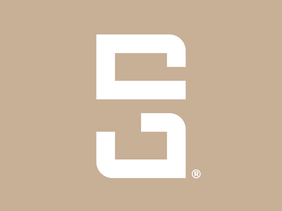 SG brand clothing flat icon letter lettermark logo logomark monogram sg symbol typography vector