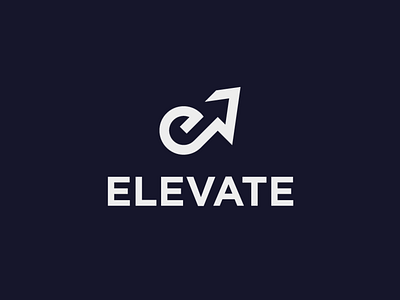 ELEVATE arrow brand elevate gym icon logo logomark mark monogram sport symbol typography wear