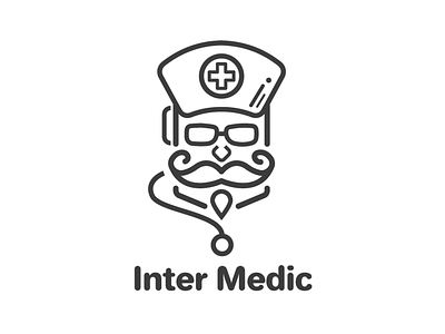 Retro Doctor brand brand identity doctor icon lineart logo logomark mark medicine retro symbol typography