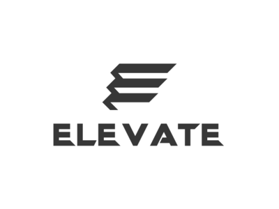 Elevate brand e elevate gym icon logo mark monogram sportlogo stairs symbol typography vector wear