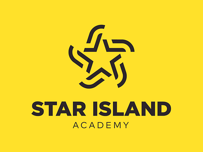 Star Island brand brand identity flat icon logo logomark mark star symbol typography vector