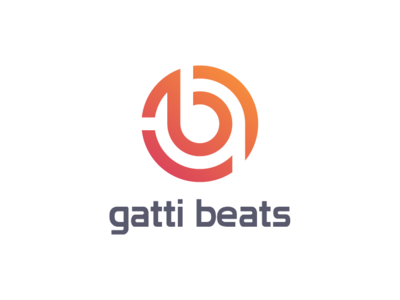 Gatti Beats creative gb monogram gradient note beats music lettermark typography illustration logomark brand identity mark brand symbol icon logo