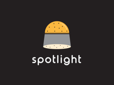 Spotlight brand brand identity burger creative foodlogo highlight icon illustration logo logomark mark spotlight symbol typography