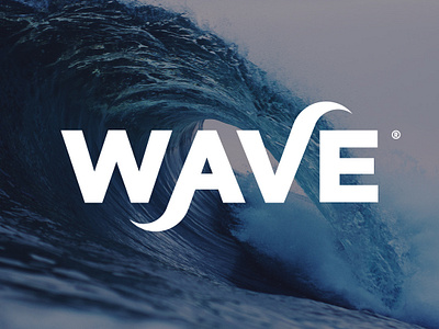 Wave Logotype brand brand identity customtype flat icon illustration logo logomark logotype mark symbol typography vector wave wavelogo wordmark