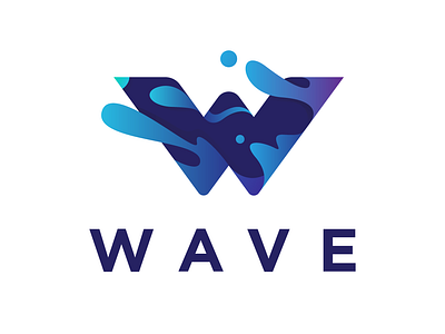 WAVE brand brand identity creative icon illustration lettermark logo logomark mark symbol typography vector wave wavelogo